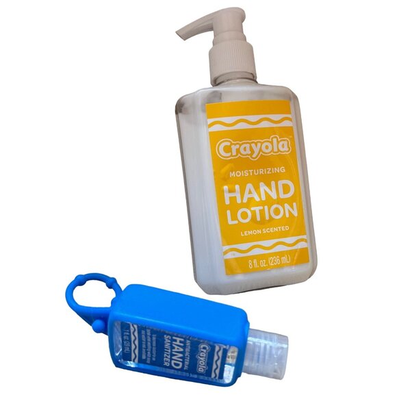 Crayola Hygiene Bundle of 3 Hand Lotion, Hand Sanitizer with Holder & 15 Packets - Picture 9 of 11